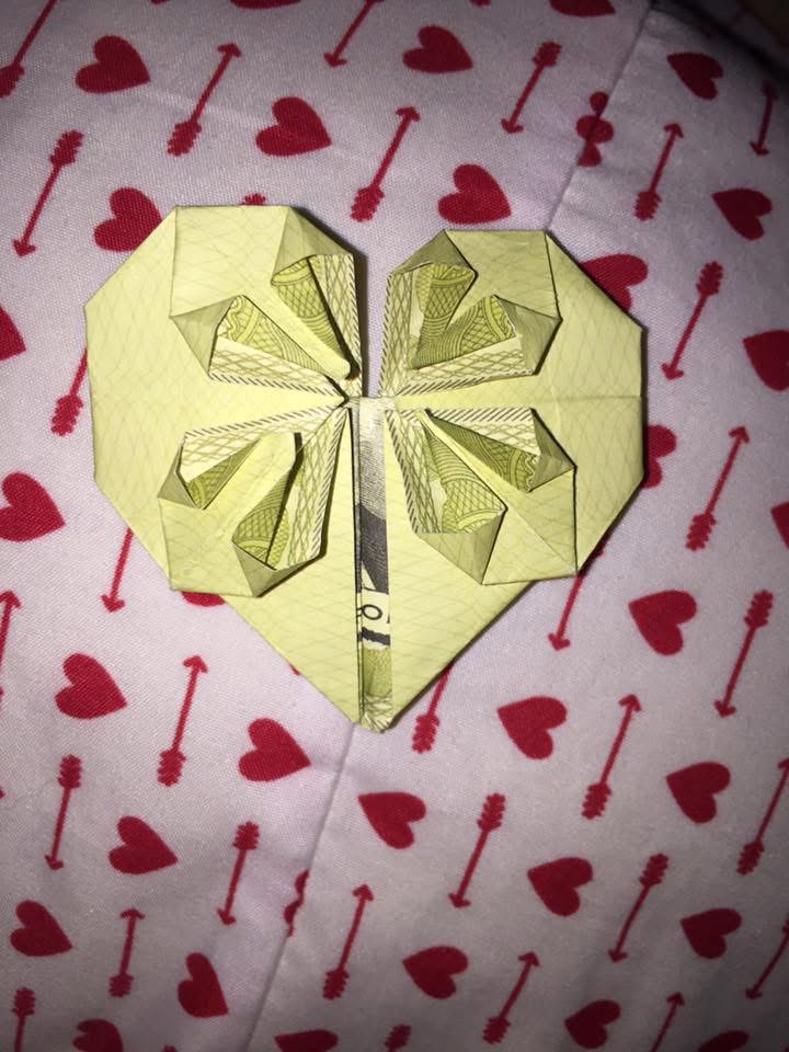 Dollar Bill Heart